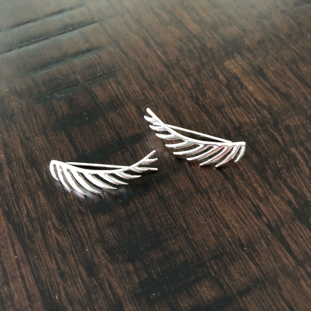 Stella and Dot Feather Ear Climbers